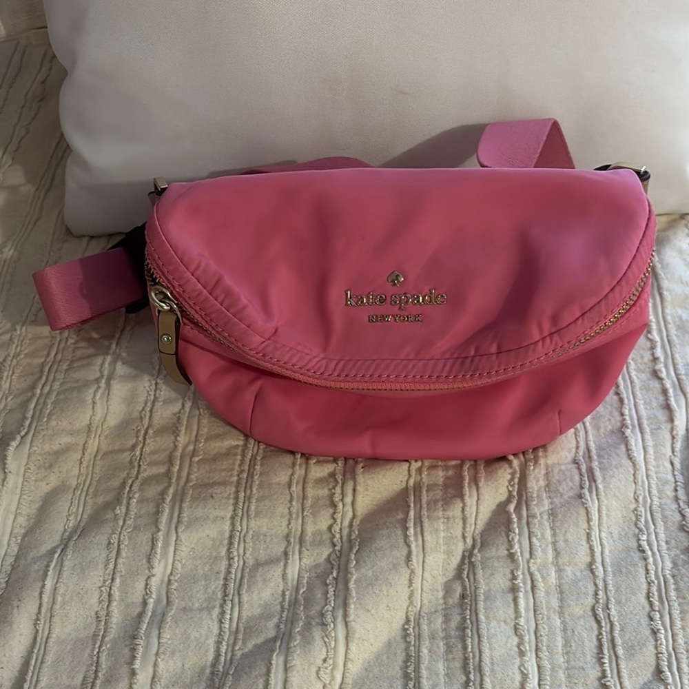 Kate Spade Pink Crossbody Bag with Adjustable Strap